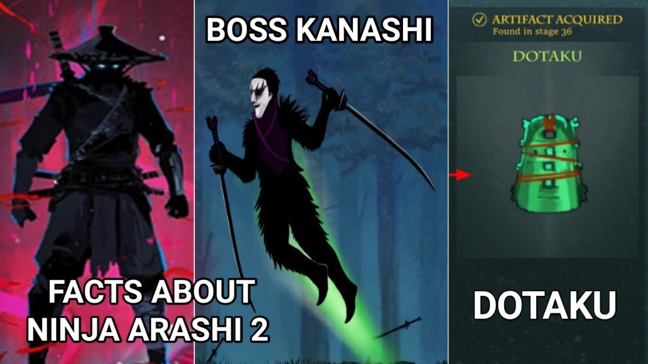 Неизвестные факты об артефактах Ninja Arashi 2 | Секреты Dotaku | Ошибка босса Канаши в Ninja Ara...
