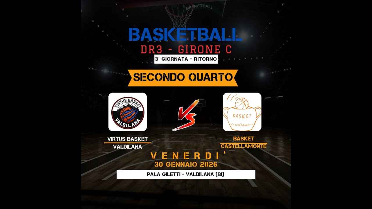 DR3 Piemonte: VIRTUS BASKET VALDILANA - BASKET CASTELLAMONTE Secondo quarto 19-9