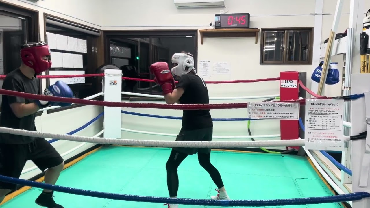 取手店！女性VS男性軽めのスパーリング🥊