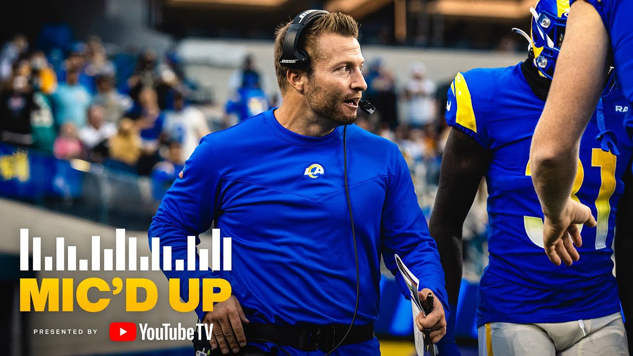 “Let’s Keep This Rolling!” Sean McVay Mic’d Up For Rams Win vs. Jaguars At SoFi Stadium