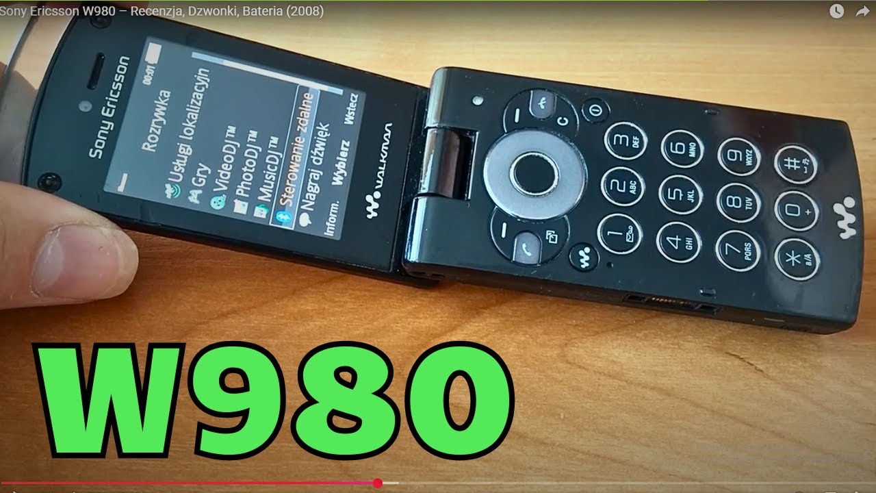 Sony Ericsson W980 &ndash; Recenzja, Dzwonki, Bateria (2008)