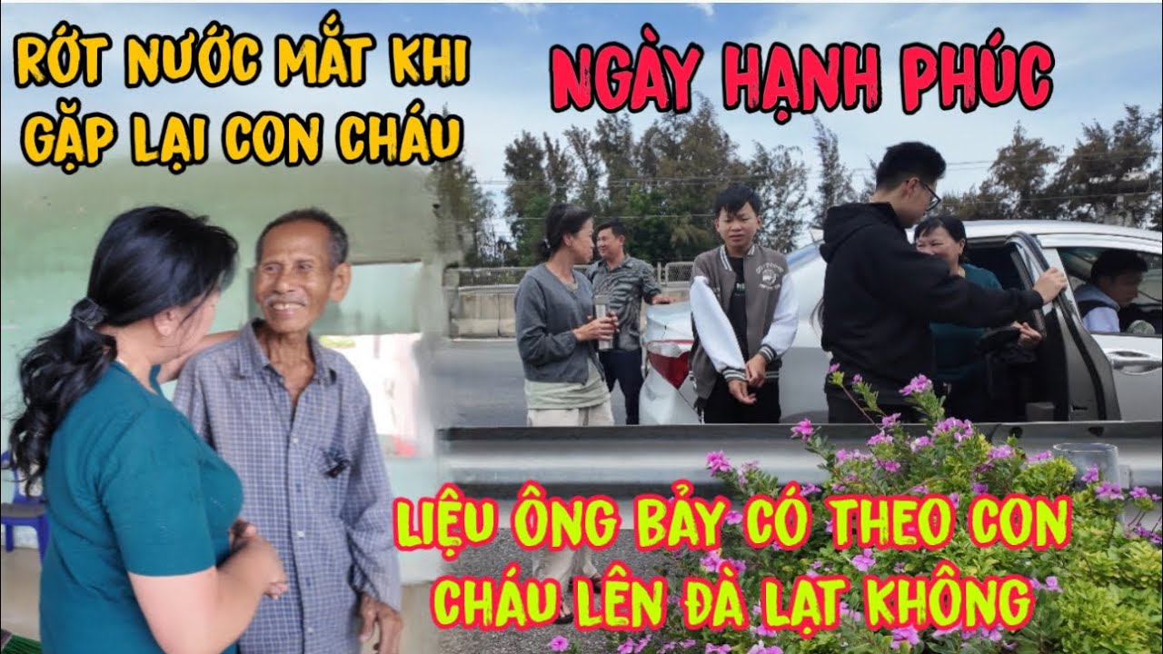Rớt nước mắt con cháu từ đà Lạt đến nhà hoang rước ông bảy về nuôi 
