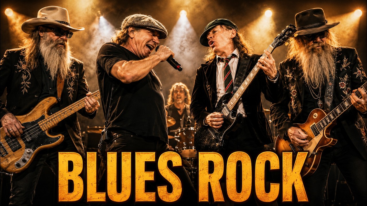 AC/DC, ZZ Top & SRV Inspired &ndash; Heavy Guitar Blues Rock, Barroom Fire & Raspy Vocals