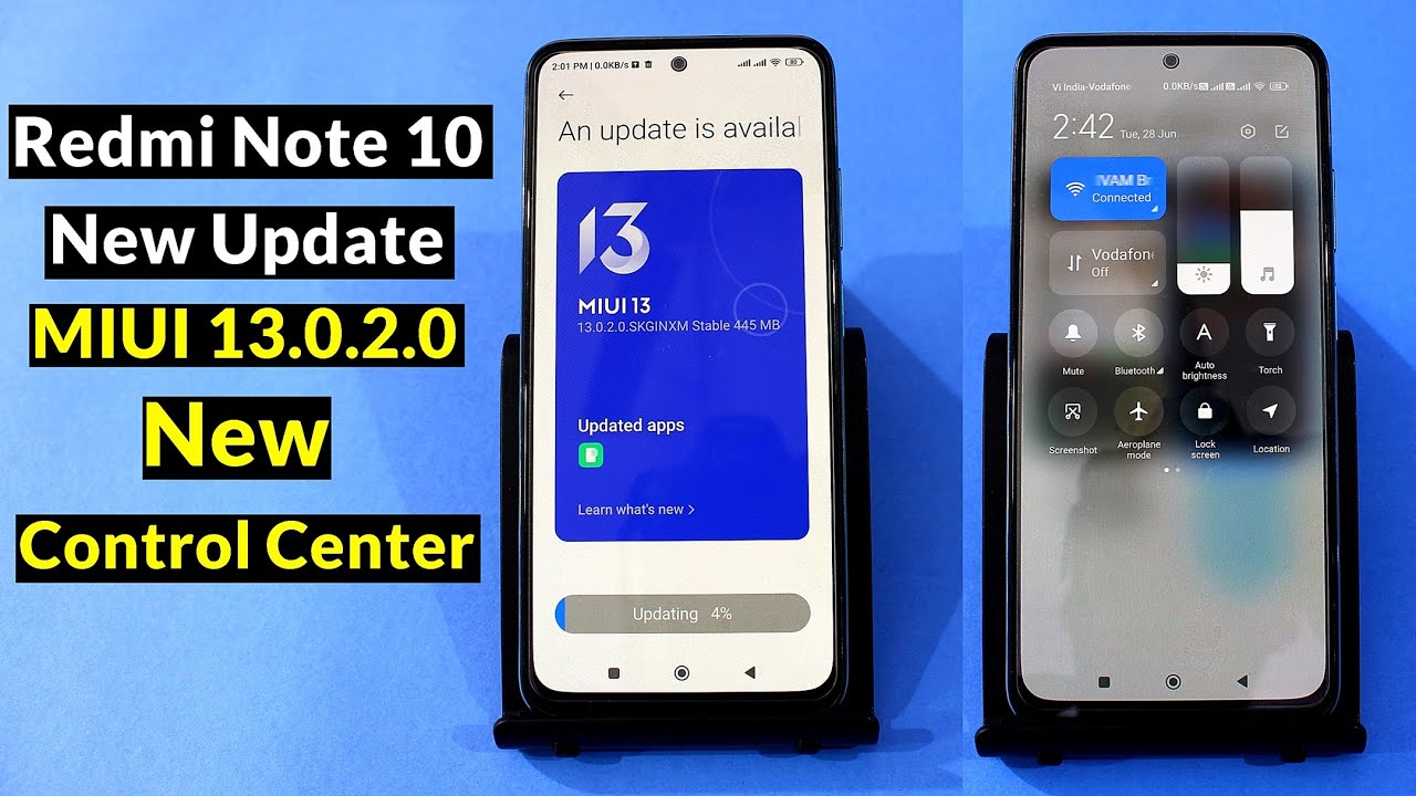 Redmi Note 10 New Update MIUI 13.0.2.0 | New Control Center and New Features