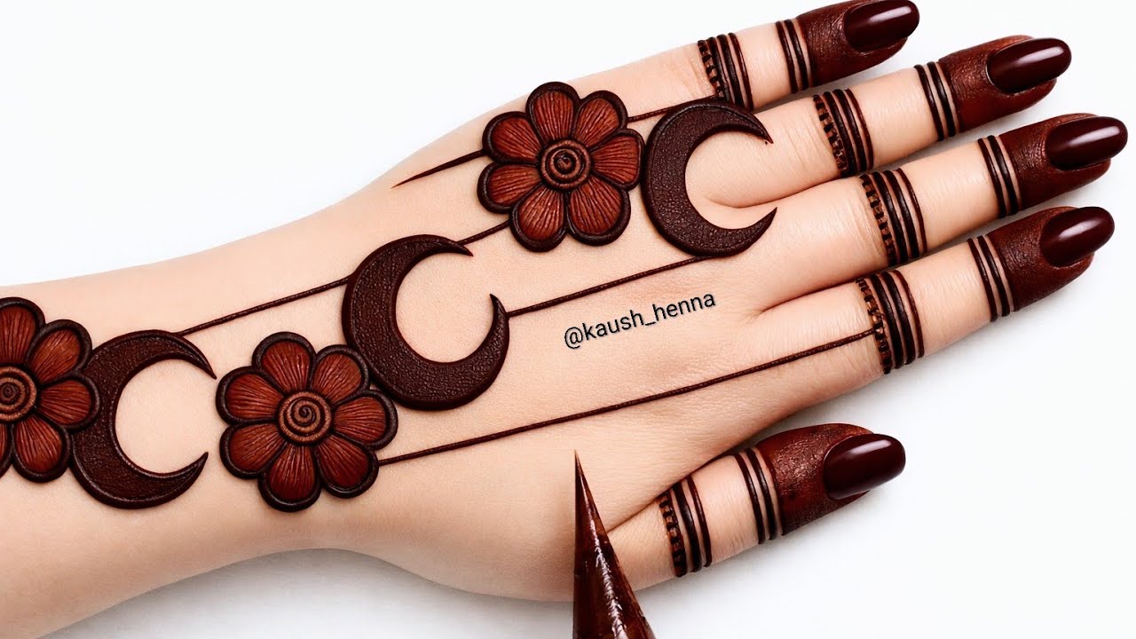 Very simple unique style mehndi design for back hand|new easy mehndi design 2026 | mehandi designs|
