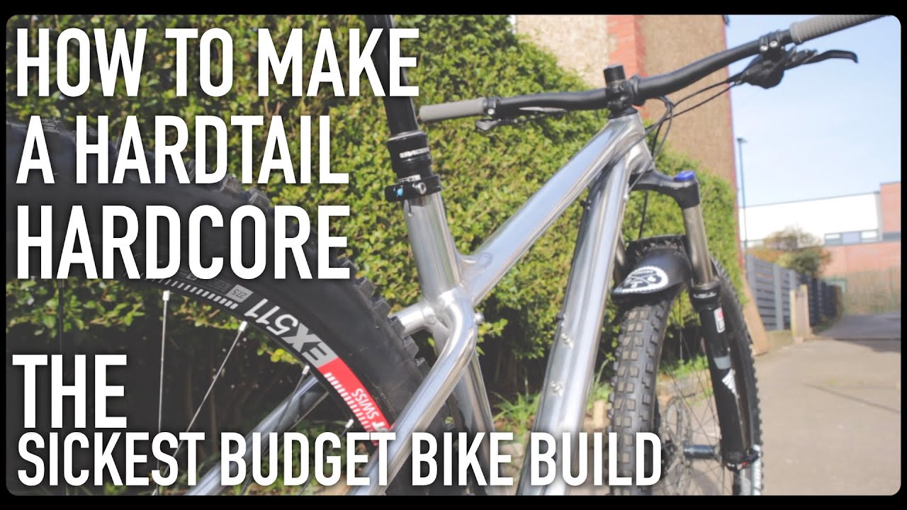 HARDTAIL MOUNTAIN BIKE BUILD CUSTOM BIKE BUILD ON A BUDGET -  RAW FRAME & MULLET 29
