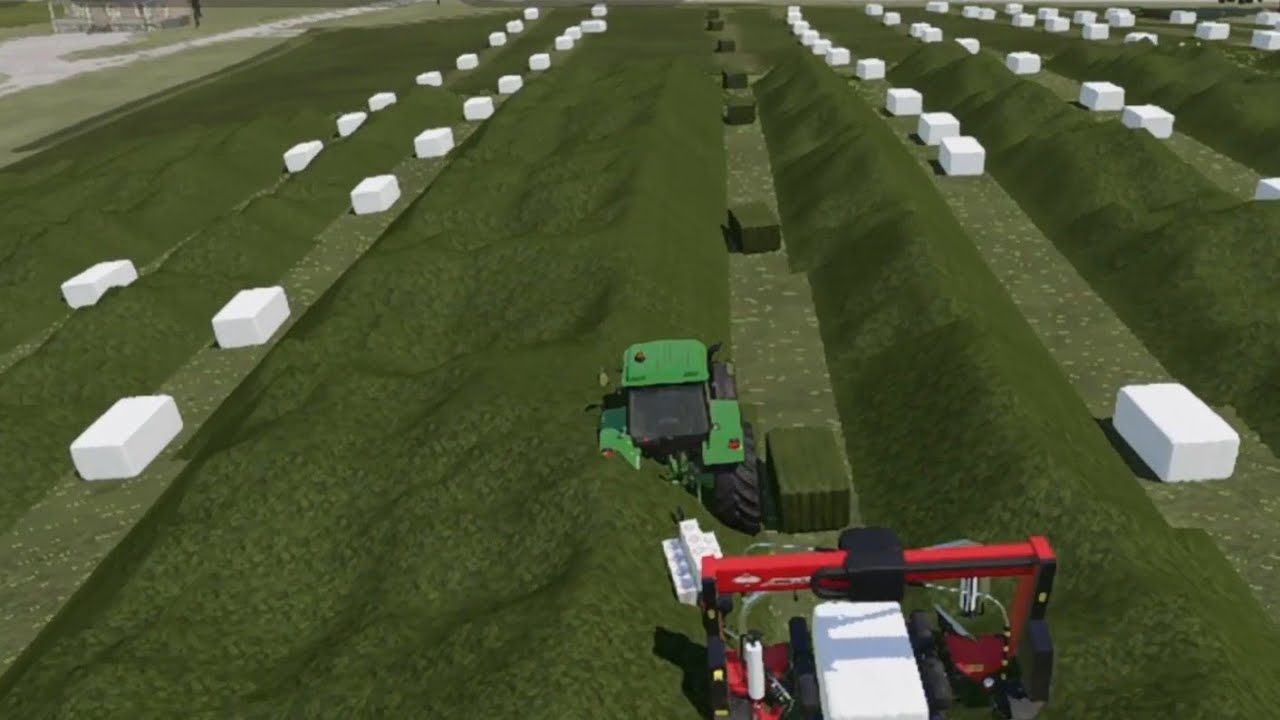 making 100+ silage bales