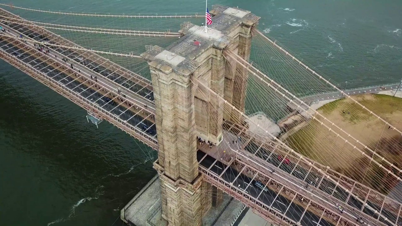 Brooklyn Bridge via Drone