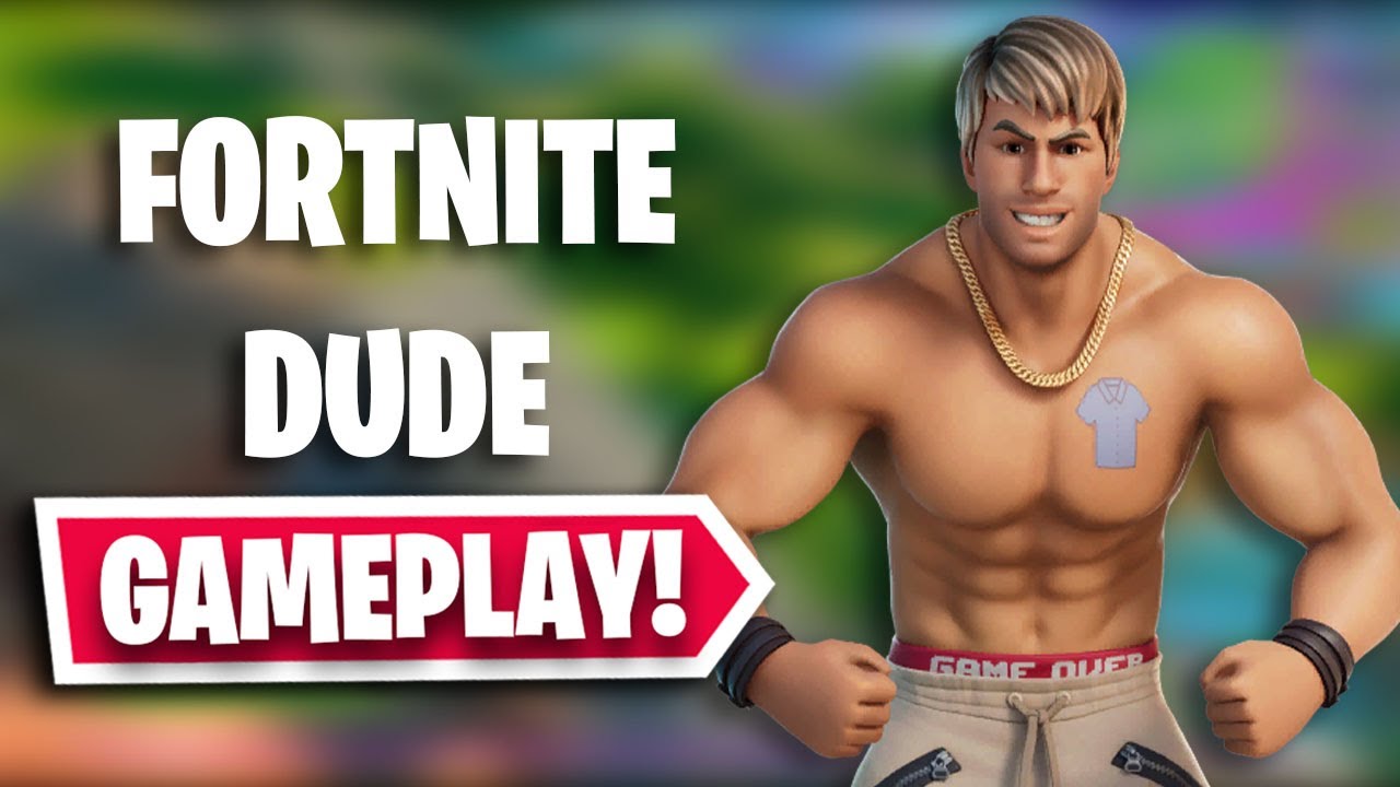 DUDE Gameplay in Fortnite! (Fortnite x Free Guy)