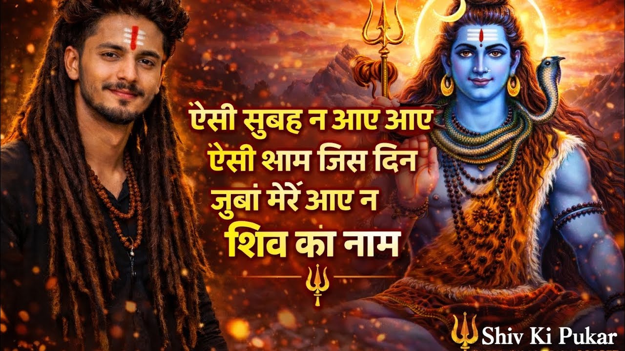 ऐसी सुबह ना आए ऐसी शाम | जिस दिन जुबां पे मेरे आए ना शिव का नाम 🔱 | Mahakal Bhajan 2026 | Shiv Ki Pu