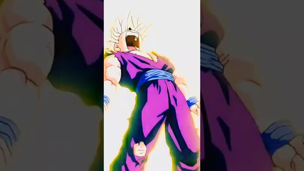 #gohan se enfada y se transforma en #ssj2 #edit