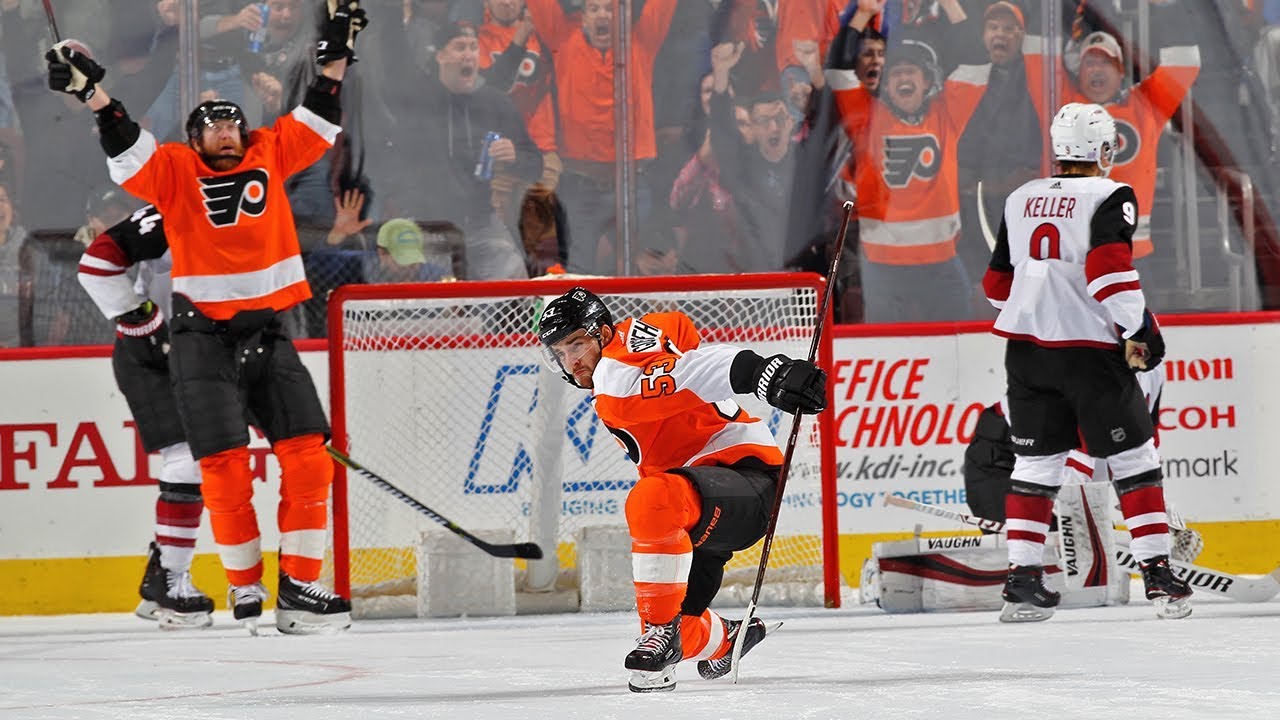 Shayne Gostisbehere rifles home one-timer for OT winner