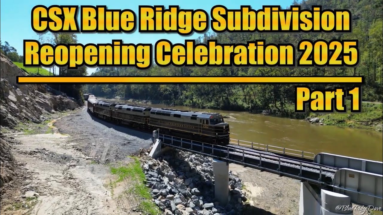 CSX Blue Ridge Subdivision Reopening Celebration OCS Train Part 1