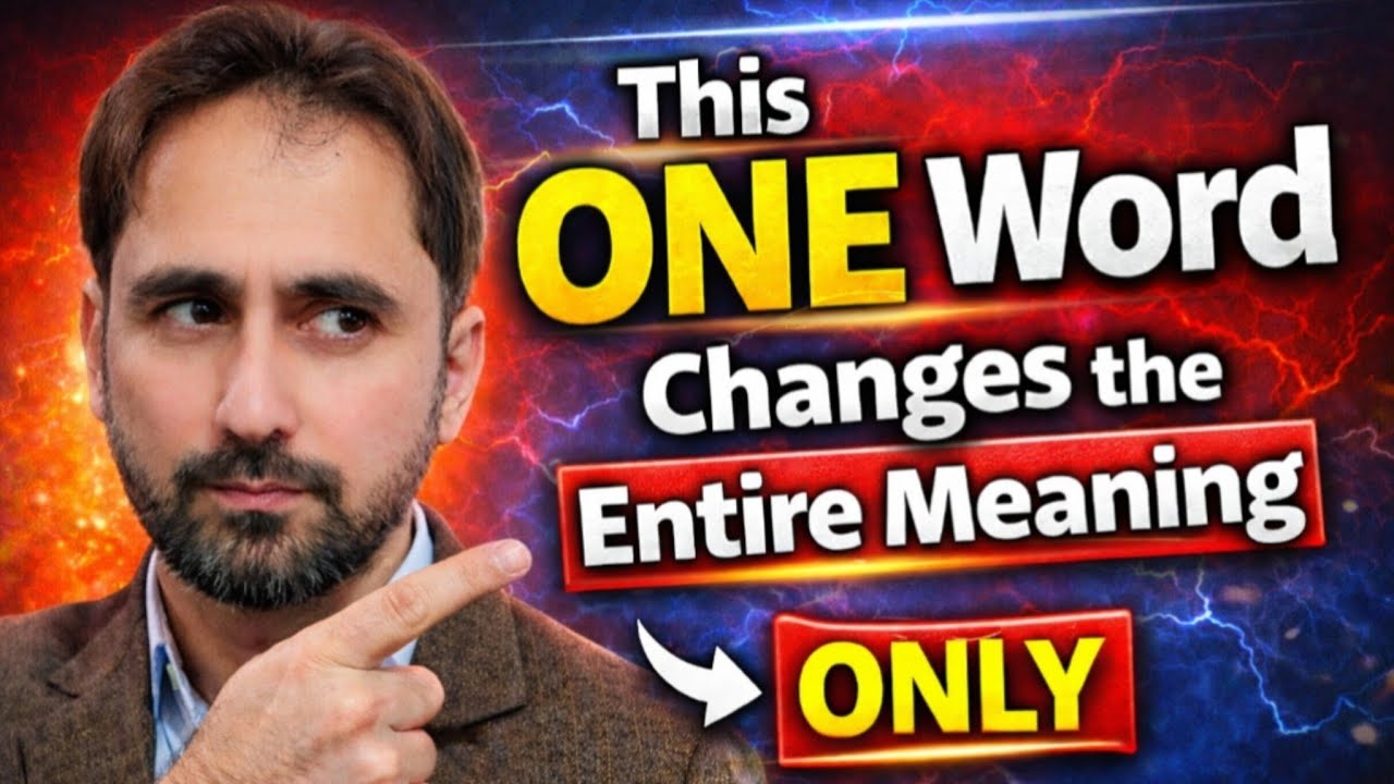 ONE WORD CAN CHANGE THE ENTIRE MEANING | The power of 