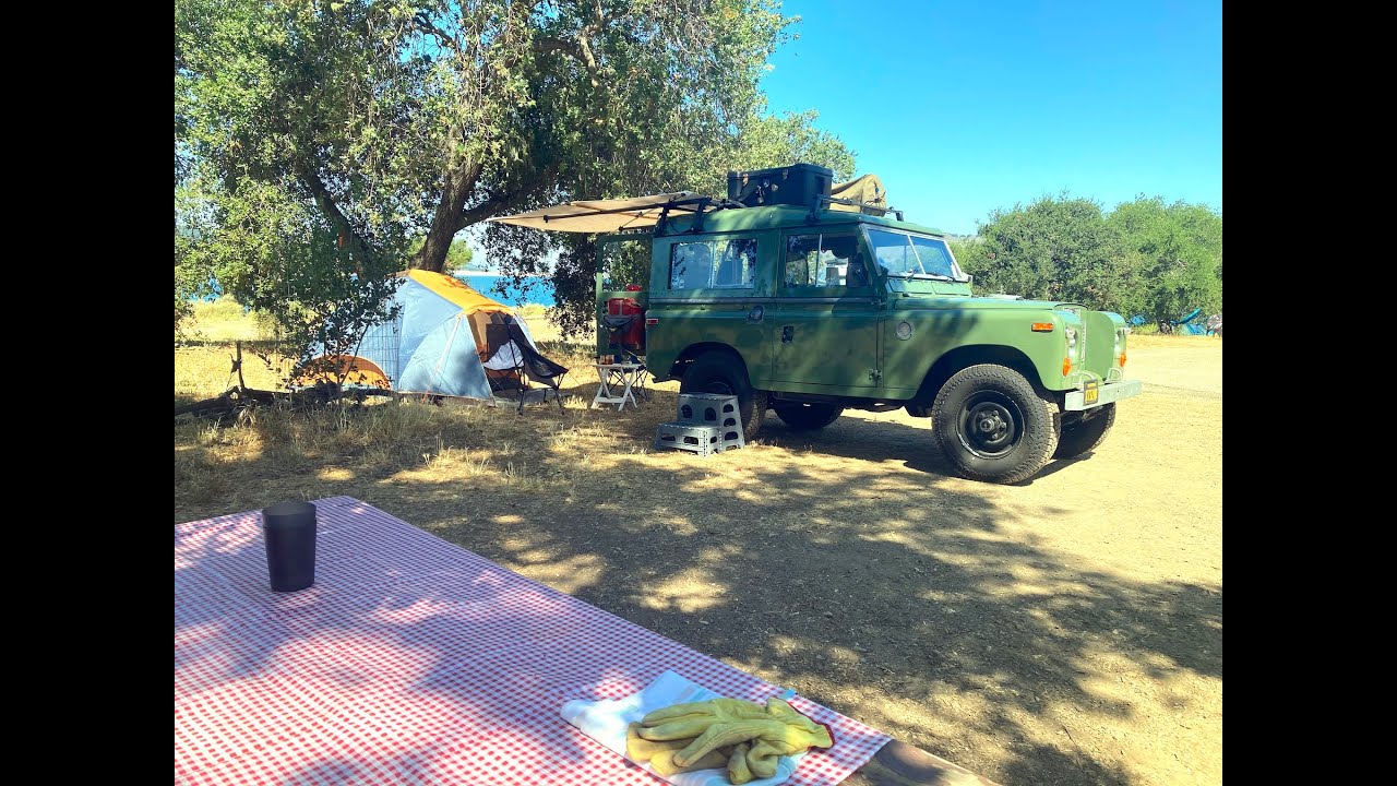 Land Rover Series 2A Camping at Cachuma Lake