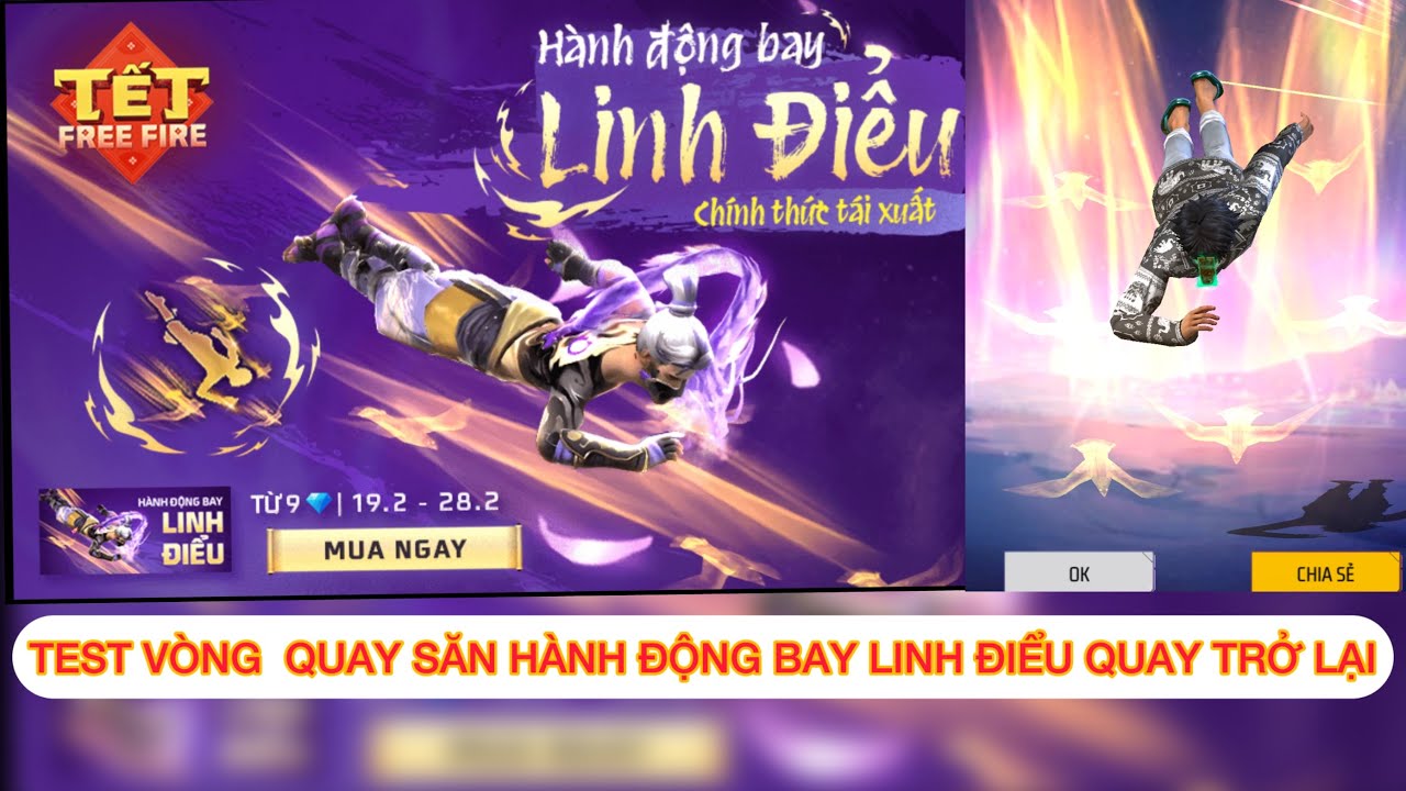 TEST HÀNH ĐỘNG BAY LINH ĐIỂU QUAY TRỞ LẠI #vantestvn 
