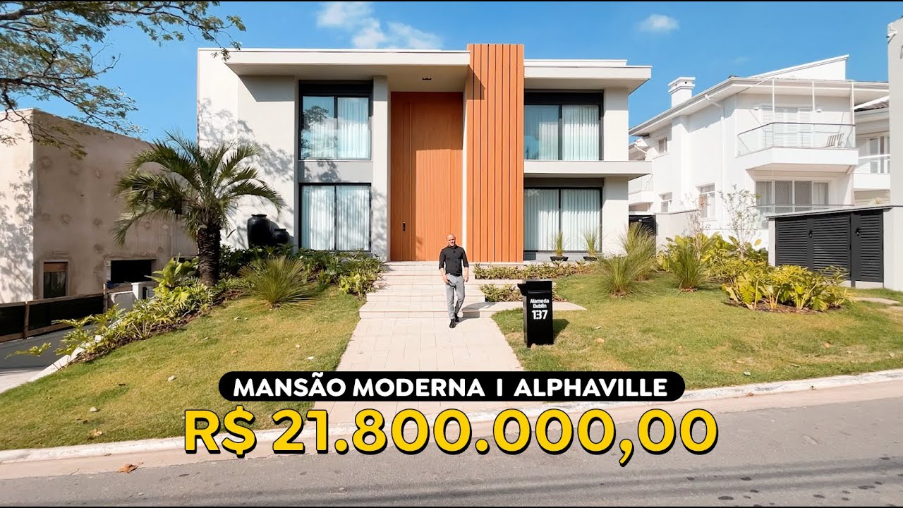 ALPHAVILLE 0 | MANSÃO MODERNA - R$ 21.8 MILHÕES em ALPHAVILLE - SP