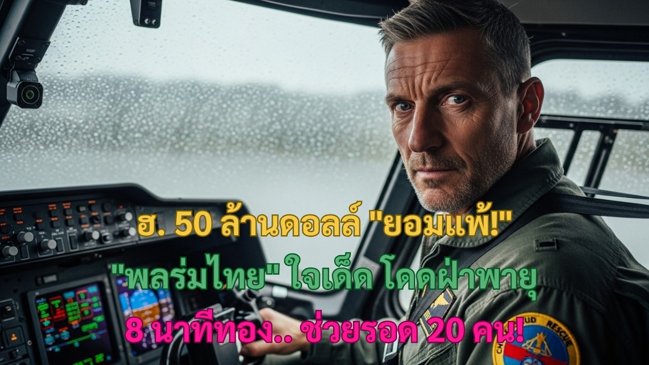 สวิสหน้าชา..ฮ. 50 ล้านทำไม่ได้! พลร่มไทยใจเด็ด โดด 1500 ม. กลางพายุ ช่วย 20 คนใน 8 นาทีจนโลกตะลึง!