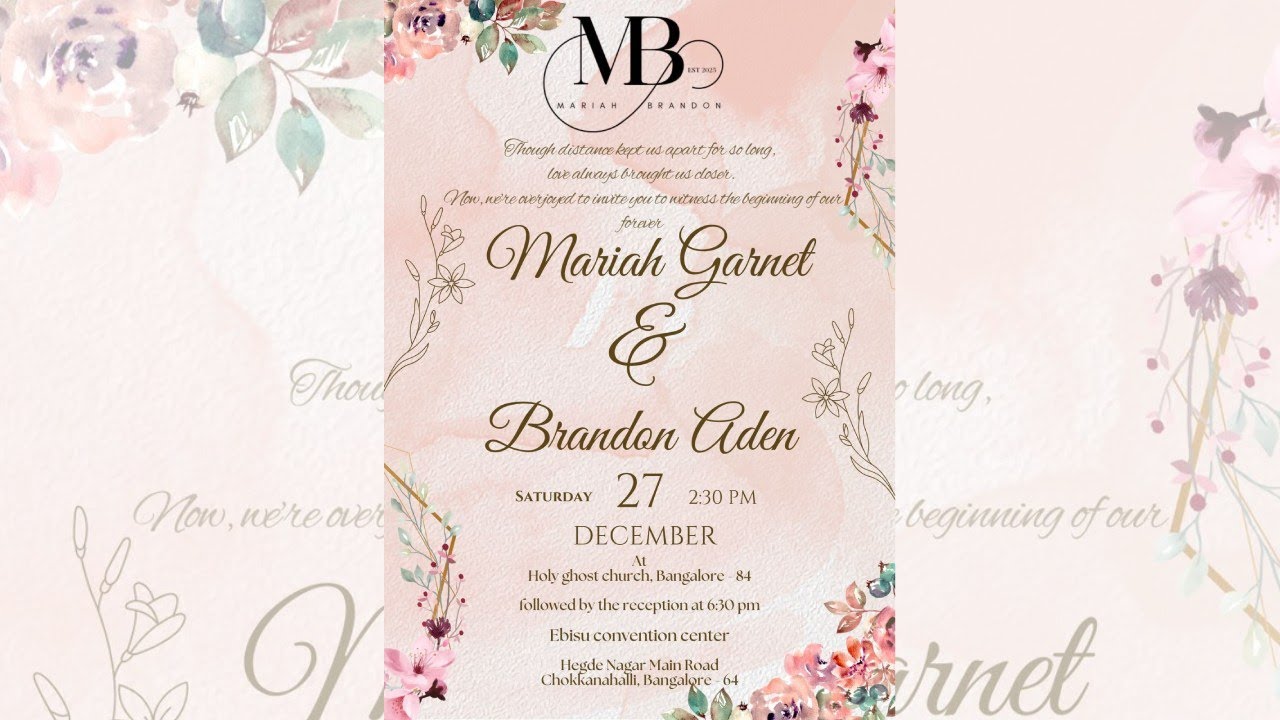 The Wedding Ceremony of Maria & Brandon - LIVE