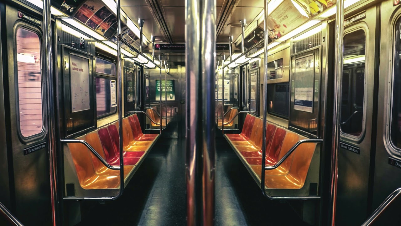 New York City Subway Car Ride: ASMR train sound white noise train ambiance sounds
