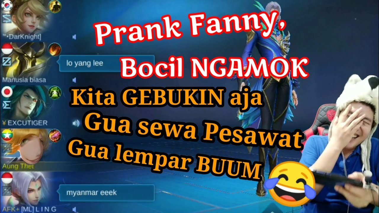 Prank Fanny darat, Pick Fanny !! Bocil auto Panik dan NGAMOK