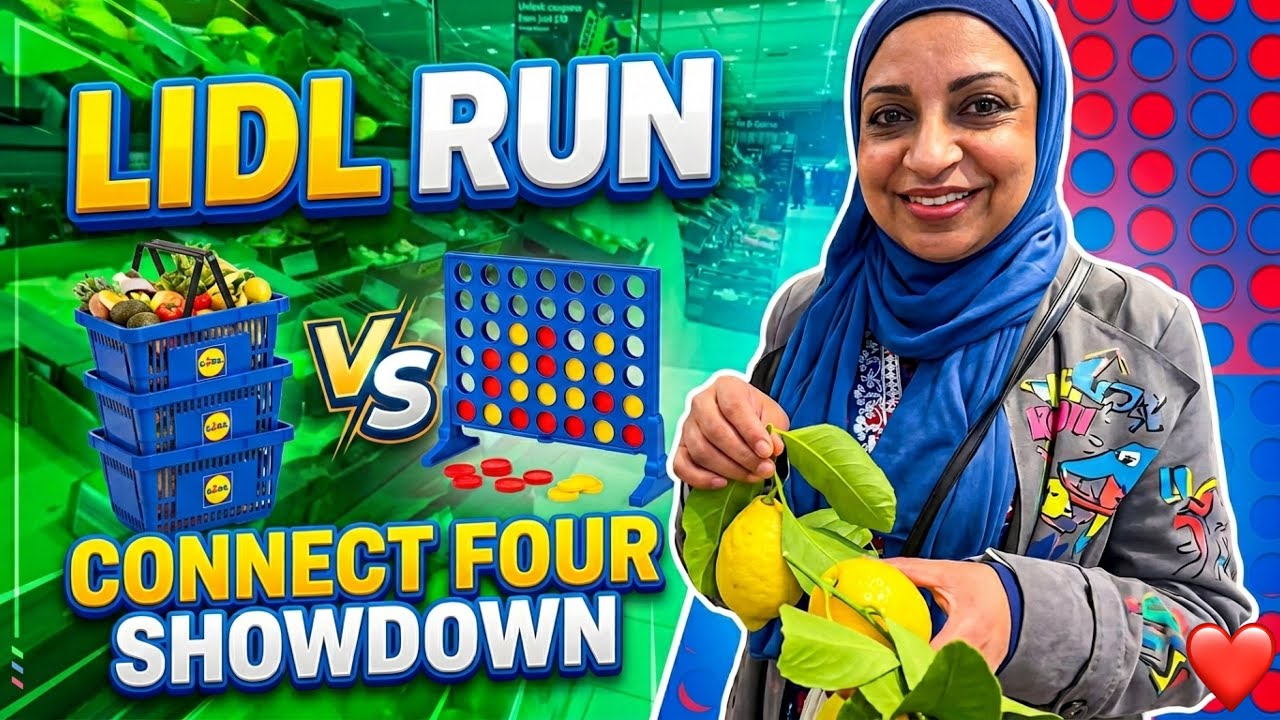 LIDL RUN AND THE CONNECT FOUR SHOWDOWN YOU WONT GUESS WHO WON