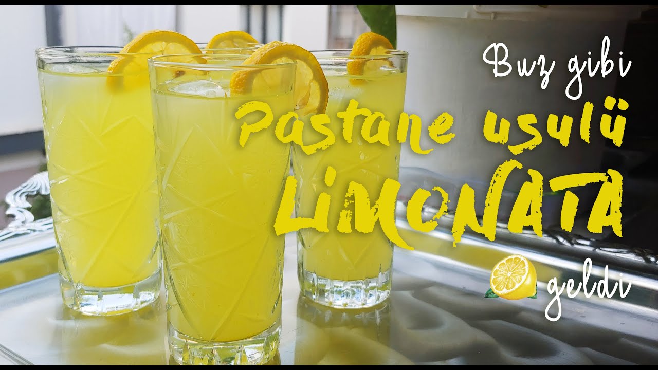 Buz gibi Pastane usulü LİMONATA Tarifi geldi  Denemeyen kalmasın