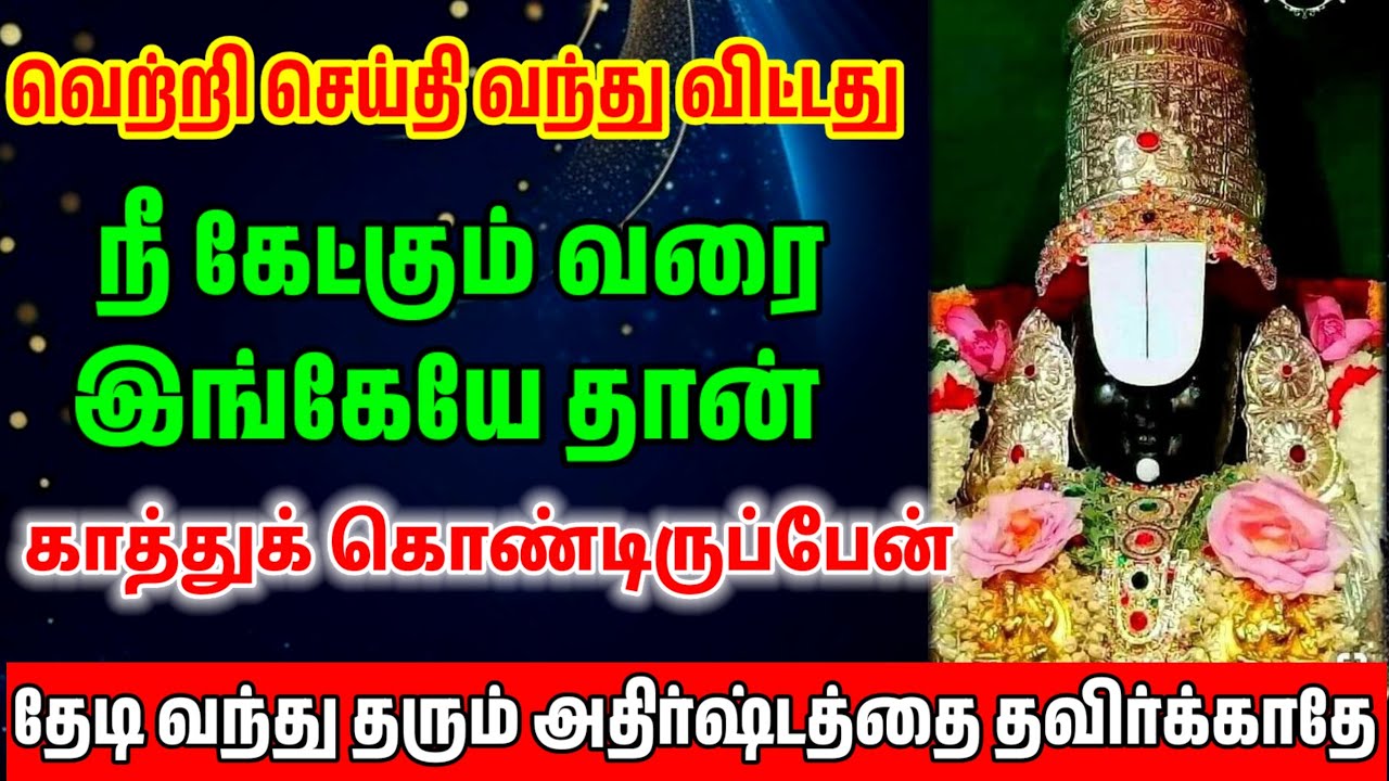 இங்கேயே காத்துக் கொண்டிருக்கிறேன் என்று அலட்சியப்படுத்தாதே/ #பெருமாள் #perumal