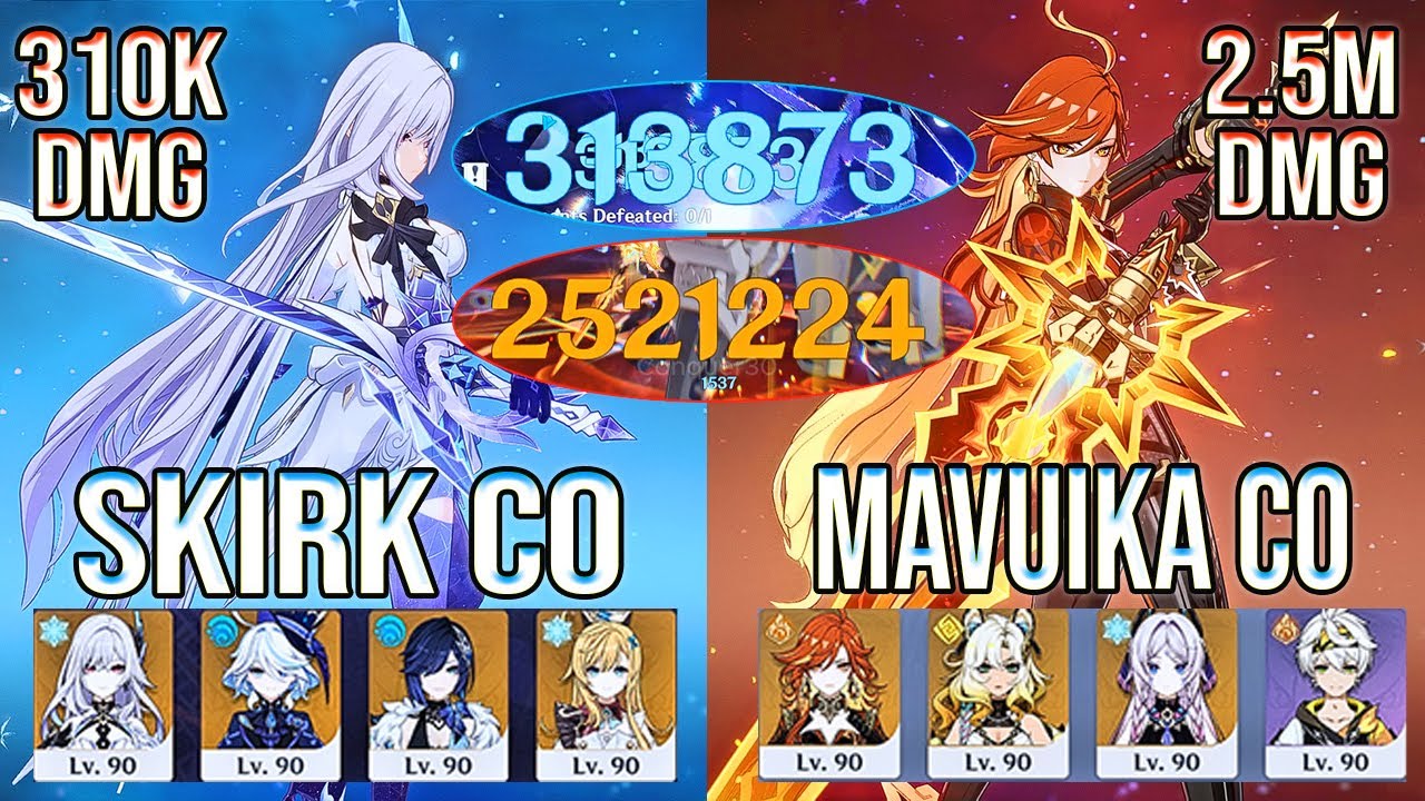 Сильнейший DPS! Skirk C0 и Mavuika C0 СОКРУШИЛИ Spiral Abyss 12 | Genshin Impact