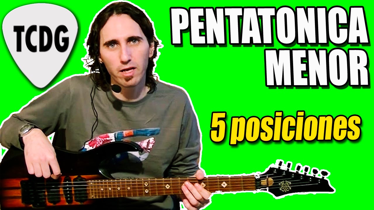 Como Tocar Las Escalas Pentatonicas Menores en 5 Posiciones! Tutorial completo en español TCDG