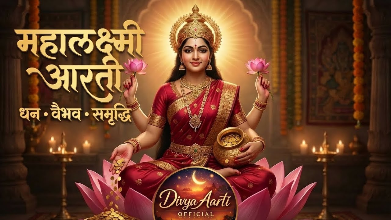 महालक्ष्मी आरती | Maha Lakshmi Aarti | Friday Special | Wealth & Prosperity #aarti #bhajan #laxmi