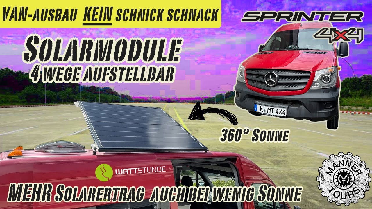 Solarmodule 360° Aufstellbar Sonnenenergie vollständig nutzen.