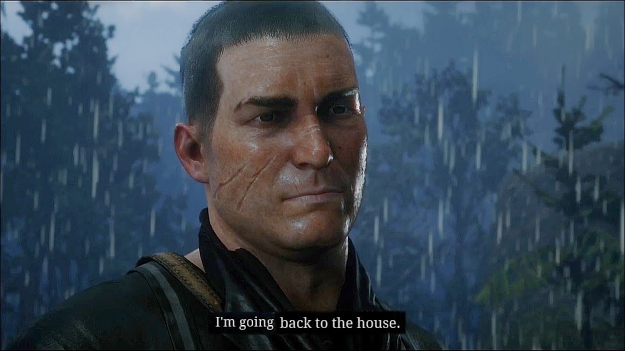 You get a different scene if John takes Charlotte to another location instead of the hunting area