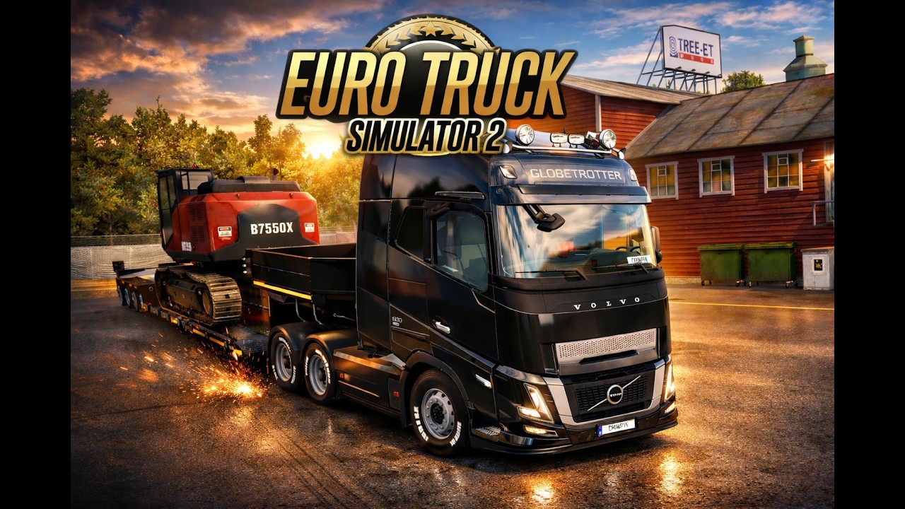 Transporte Especial por A Coruña - Excavadora Pesada - ETS2