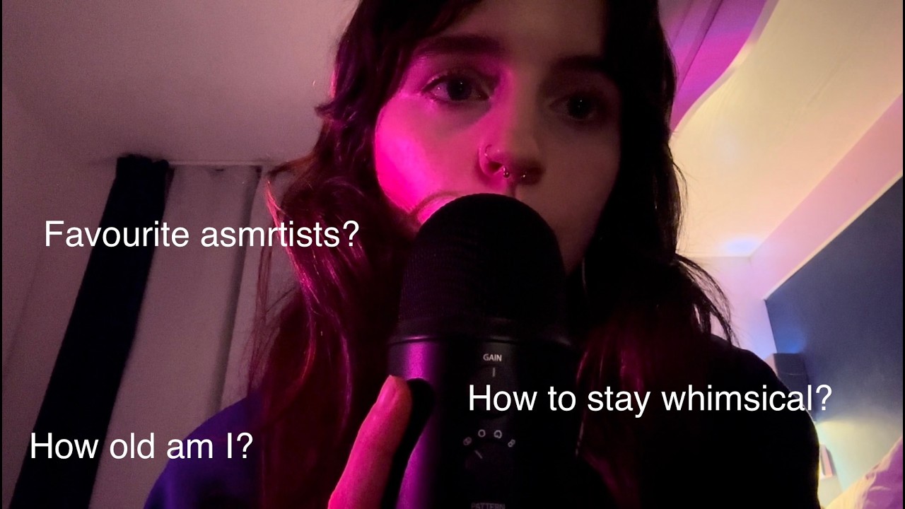ASMR whispered Q&A⭐︎