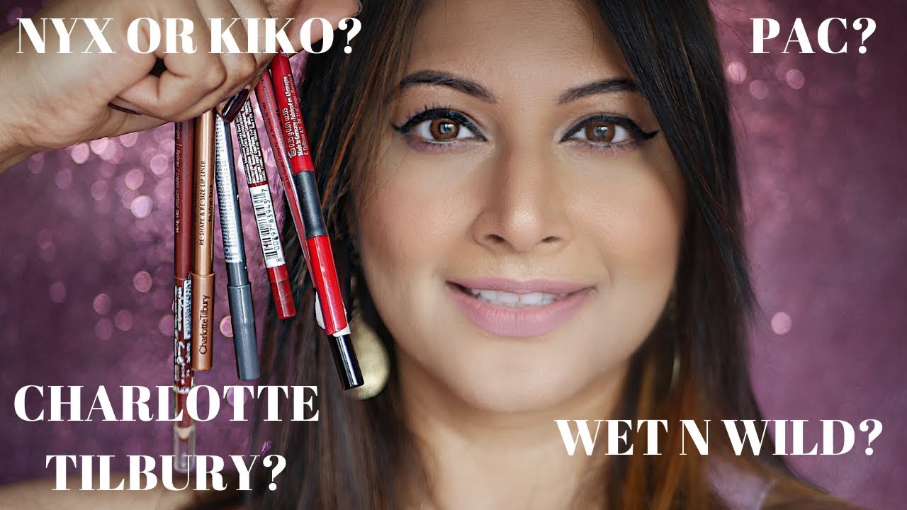 TOP 14 CREAMIEST PIGMENTED LONG LASTING LIP LINERS | NUDE, PINKS, REDS, BERRY| INDIAN SKIN |  2018