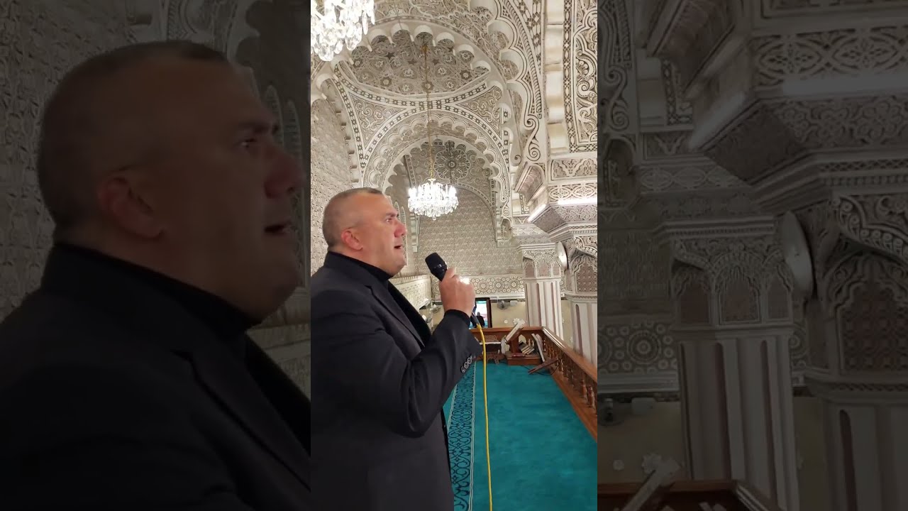 الأذان للقارئ محمد هشام القيسي من جامع الإمام الأعظم أبي حنيفة النعمان رضي الله عنه في بغداد