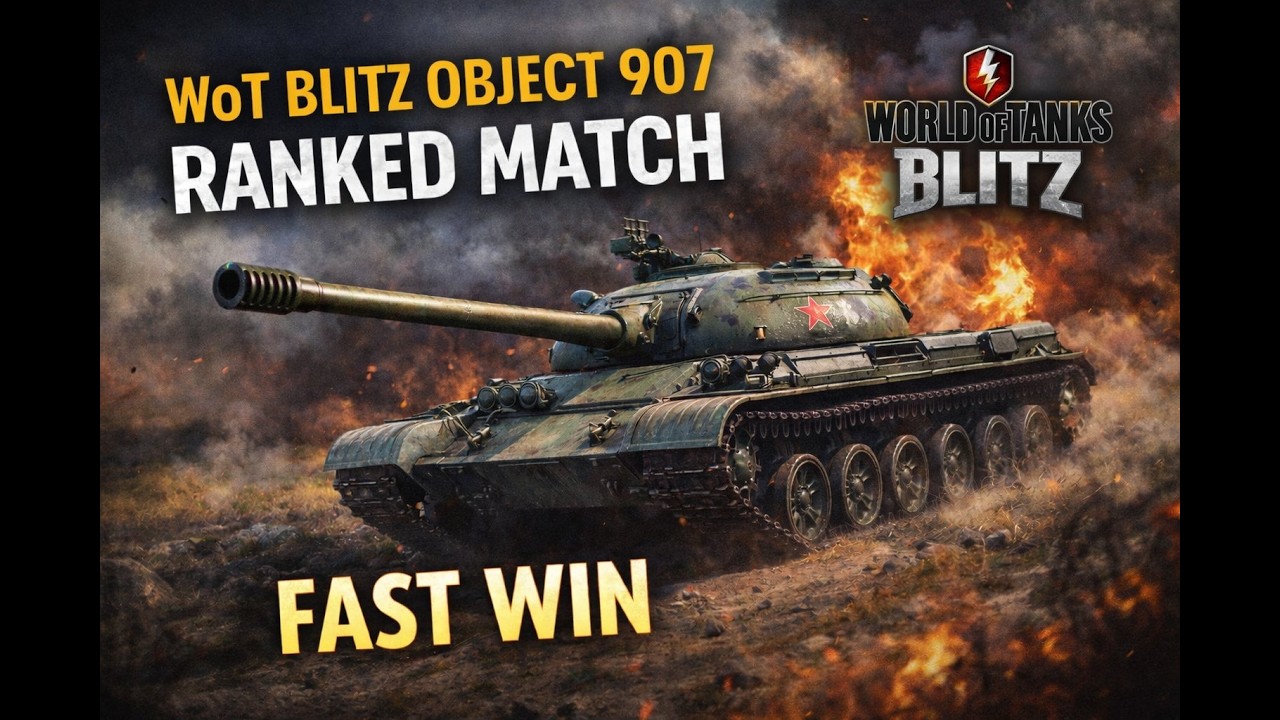 WoT Blitz Object 907 – Ranked Match | Fast Win