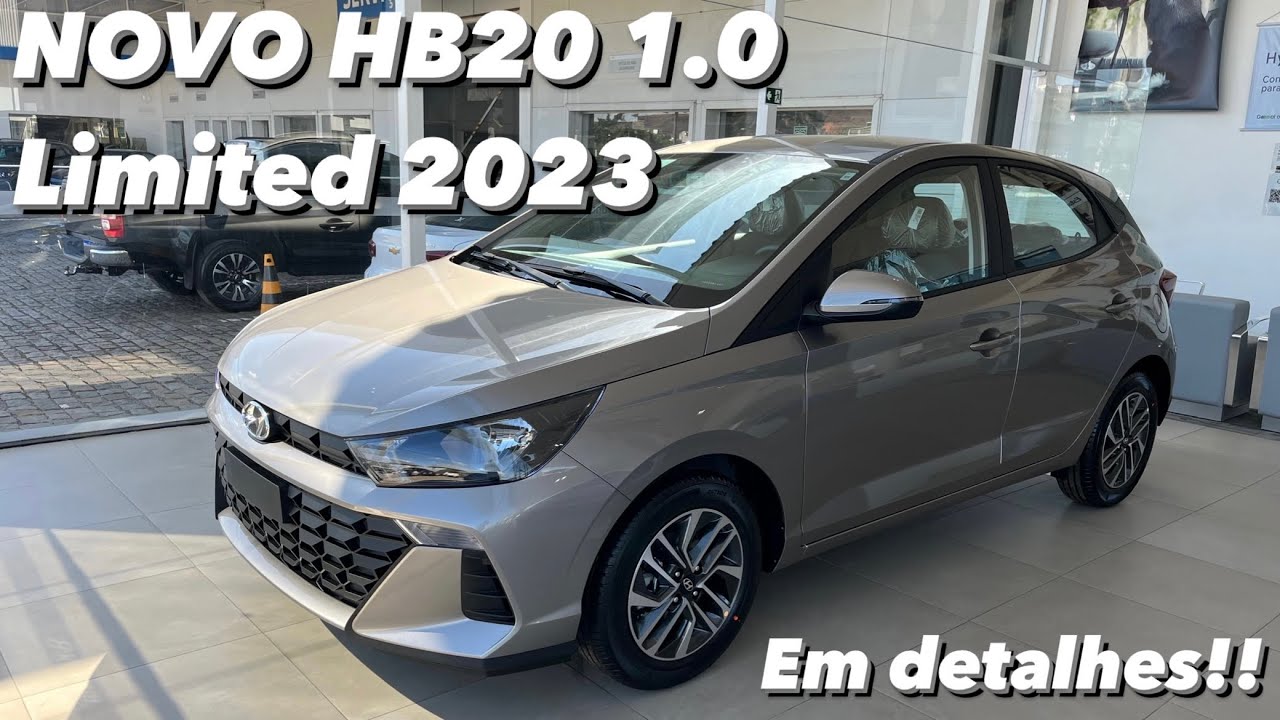 Novo Hyundai HB20 1.0 Aspirado Limited 2023 - Linha HB20 2023 em detalhes!! (4K HDR)