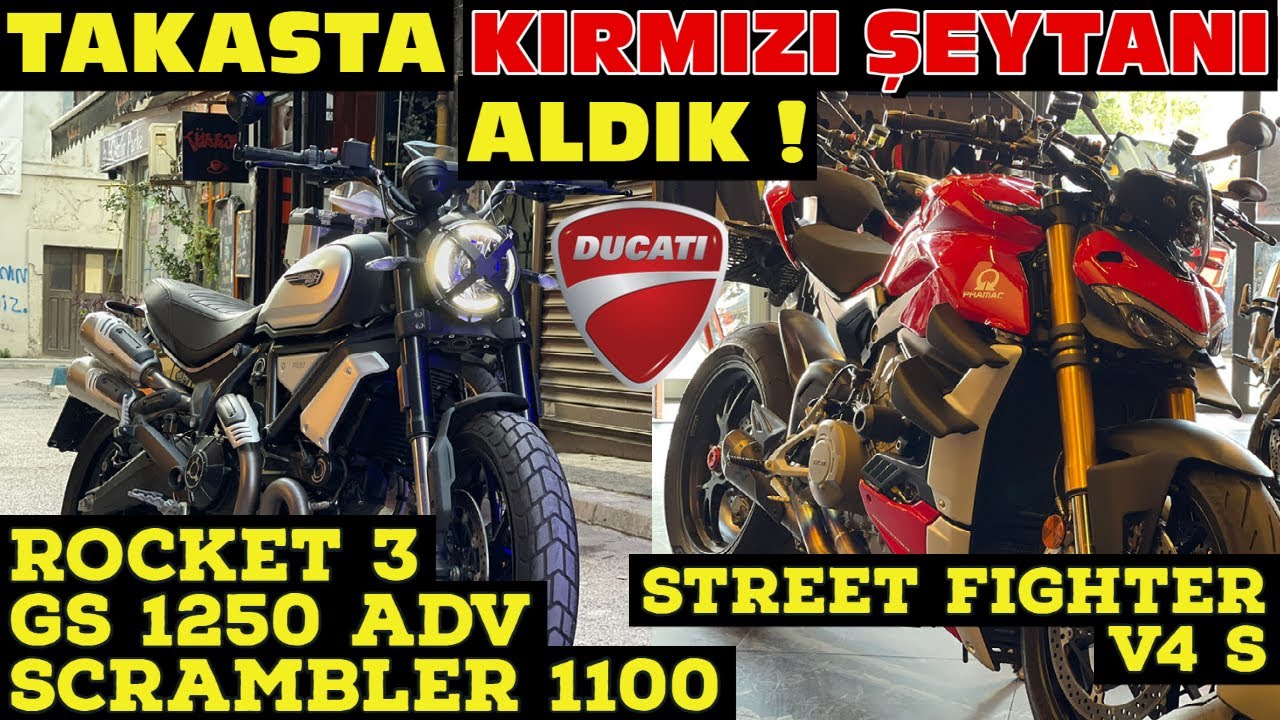 KIRMIZI ŞEYTAN 220 HP & AKRAPOVİC STREET FIGHTER V4 S ALDIK  / DUCATİ İLE DUCATİ TAKASI YAPTIK  VLOG