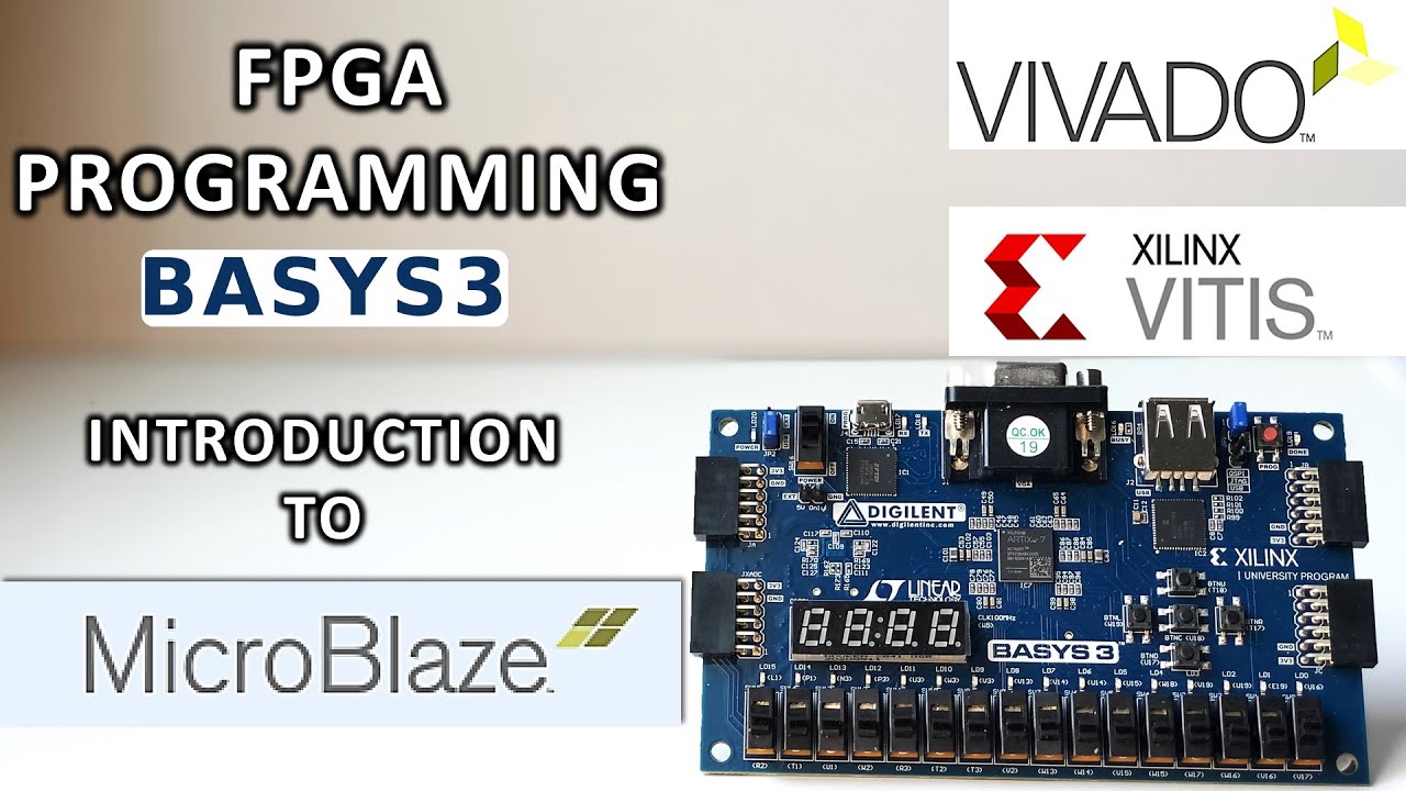 MicroBlaze в BASYS3: создание микроконтроллера на FPGA с помощью Vivado и Vitis.