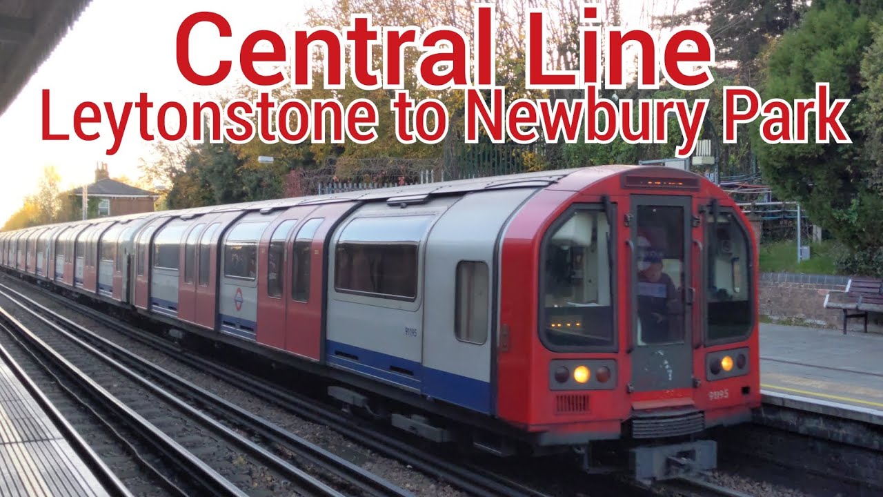 London Underground Central Line - Leytonstone to Newbury Park - 1992 Stock