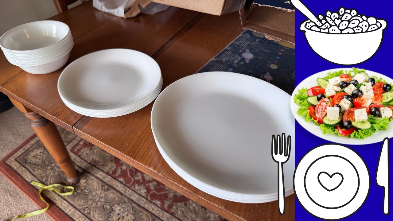 CORELLE Review of Dinner Plates, Salad Plates, Cereal Bowls