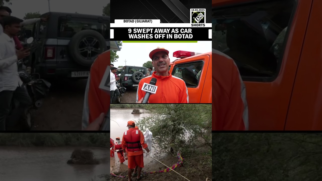 Gujarat Floods: 3 deaths, 4 missing as 9 swept away in Botad, NDRF Ops continue