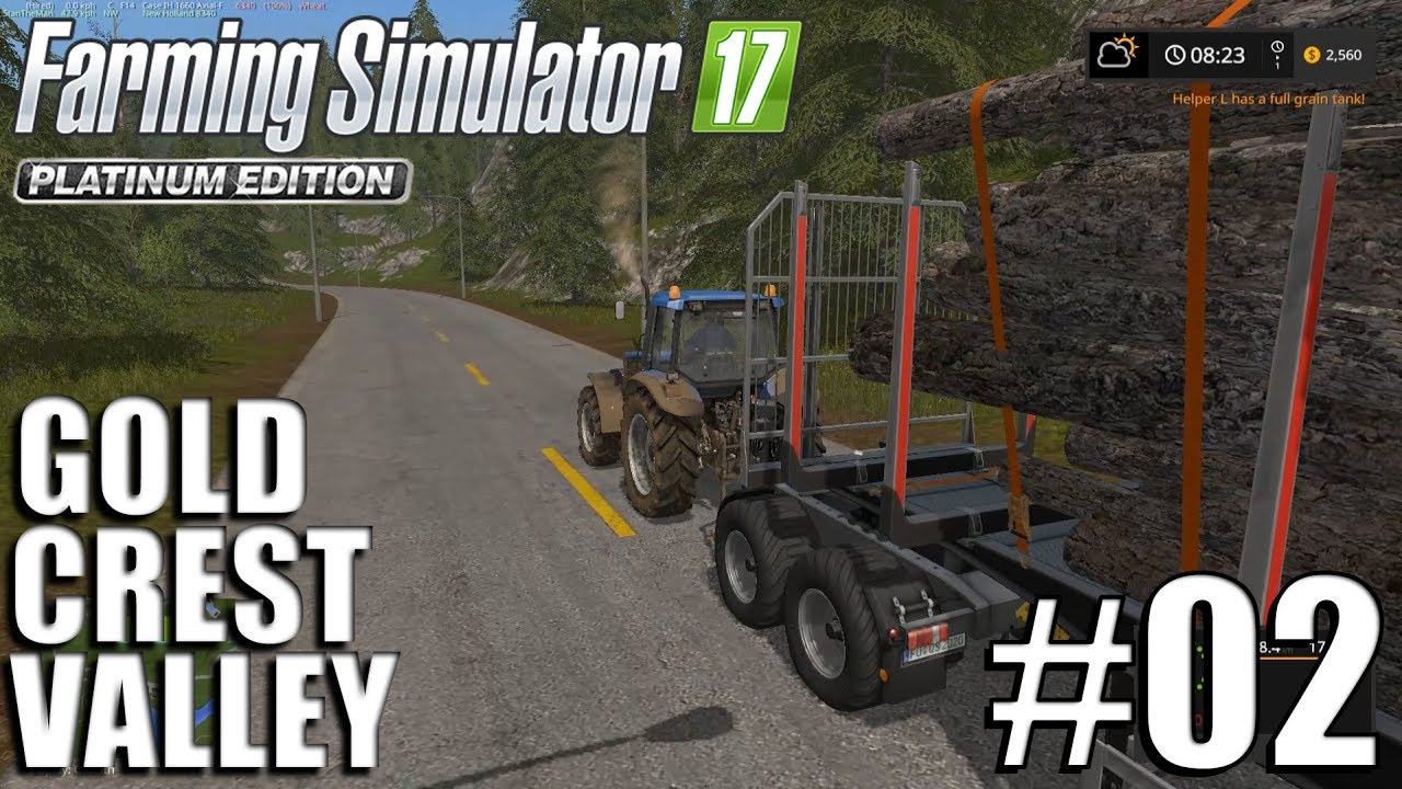 Farming Simulator 17 - Gold Crest Valley - Timelapse # 2 - Removing Trees And Crops