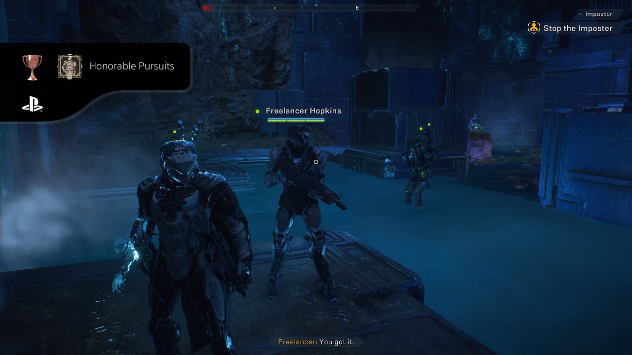 Трофей &laquo;Почетные стремления&raquo; в игре Anthem (Завершите сюжетную линию &laquo;Неглубокая могила Ярроу&raquo;)