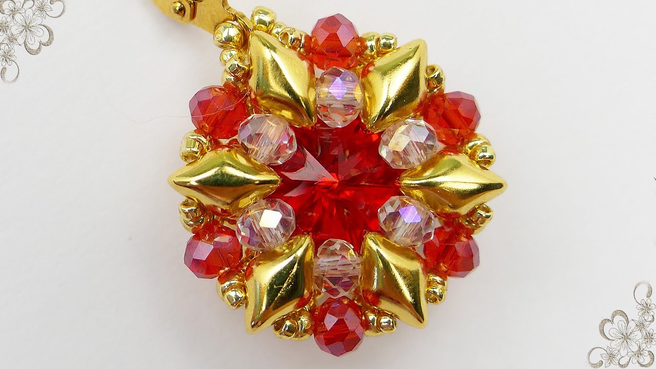 Earrings with Gemduo /Handmade / Tutorial