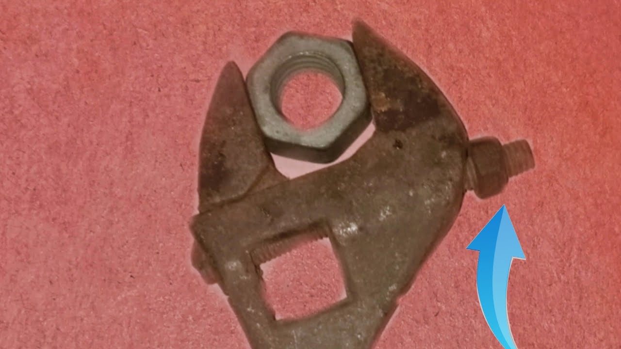 no date over 12inch wrench wrench modified🤔Adjustable wrench Broken wrench into more useful than
