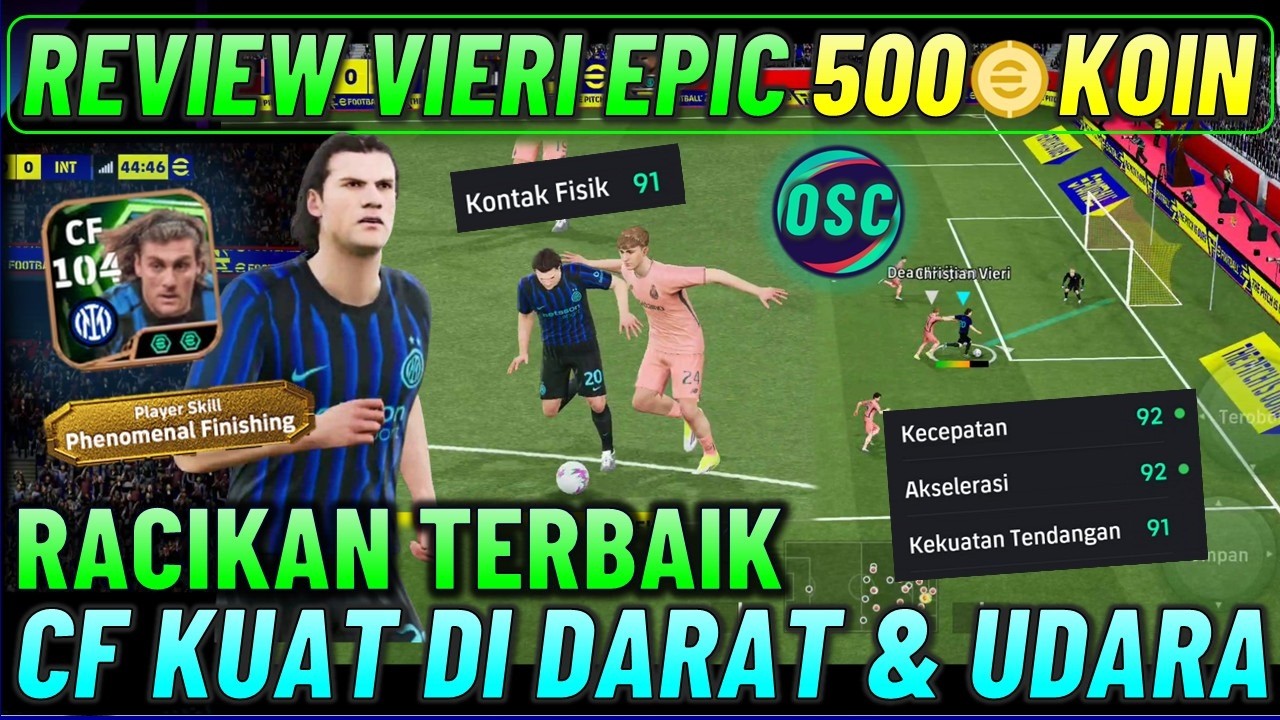 REVIEW VIERI 500 KOIN !! RACIKAN TERBAIK VIERI EPIC CF KUAT DI DARAT DAN UDARA KONTAK FISIK 91.