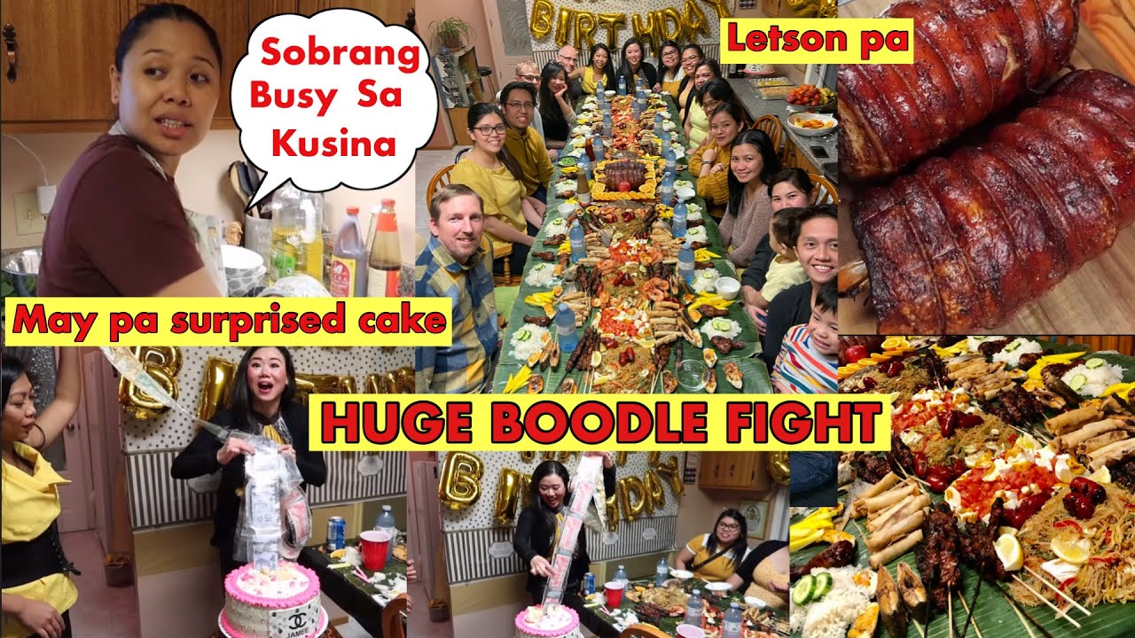 HUGE BIRTHDAY BOODLE FIGHT || GRABI ANG LUTUAN || DAMING BISITA || CANADA LIFE